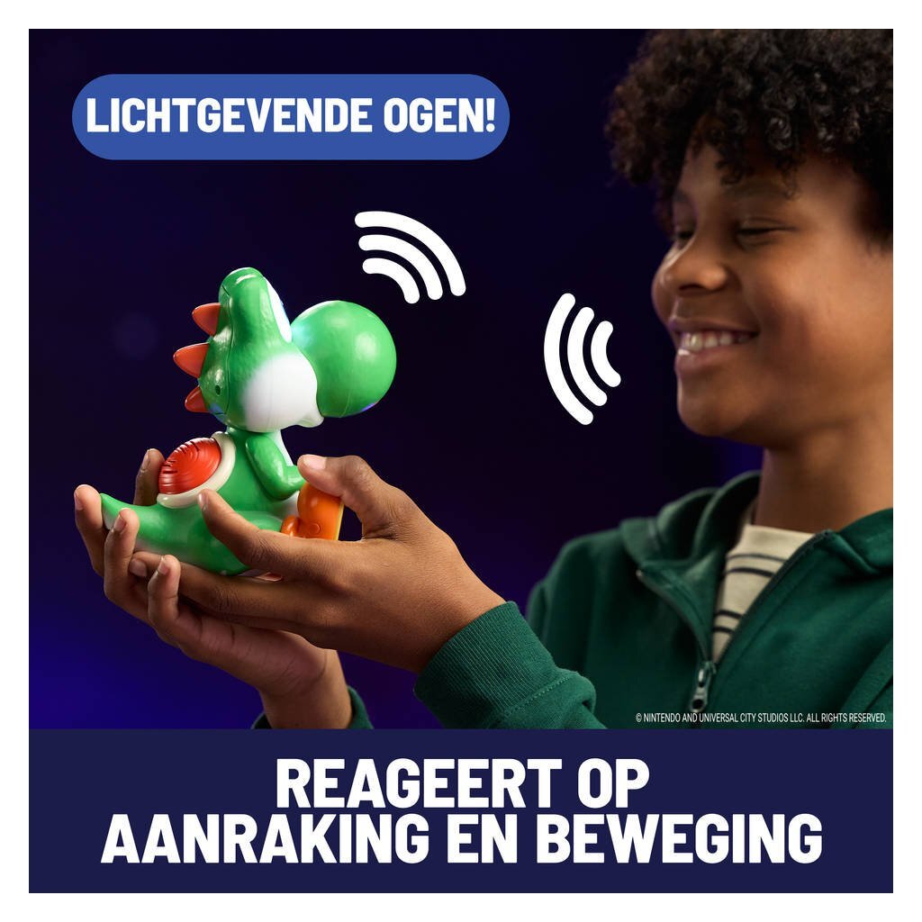 Hatchin' yoshi super mario galaxy the movie interactief yoshi figuurtje