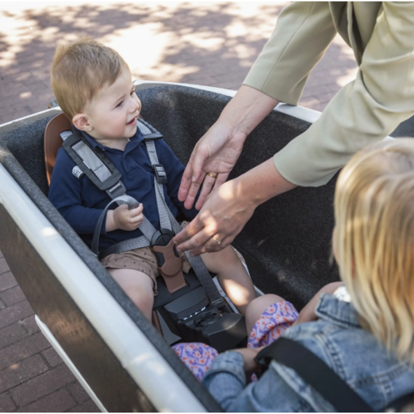 Steco - adapter voor voorzitje bakfiets mat zwart