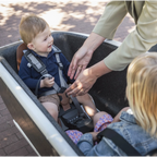 Steco - adapter voor voorzitje bakfiets mat zwart