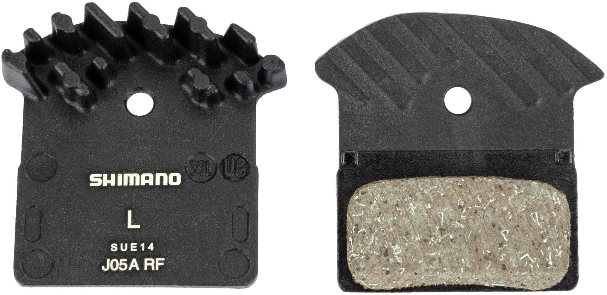 Plaquettes de frein à disque Shimano J05A résine avec aileron EBPJ05ARFA