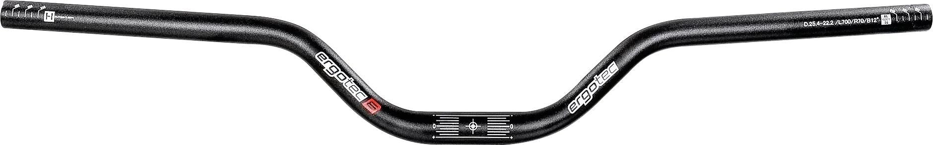 Ergotec - Ergotec stuur riser bar 70 254 700mm zwart