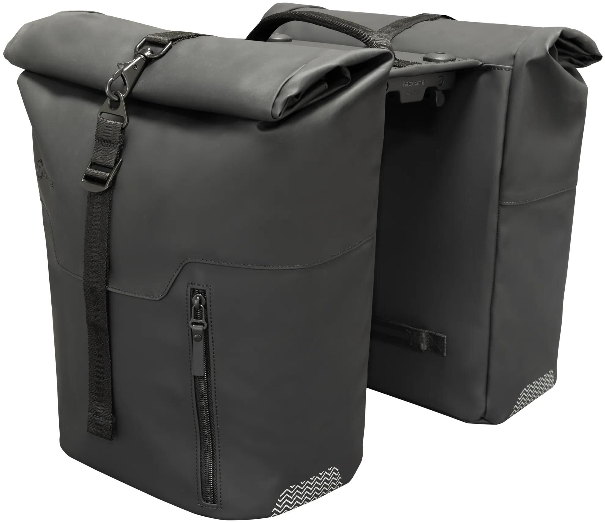 Racktime - Racktime doppeltasche "virgil" twin bags vir gil black pistachio