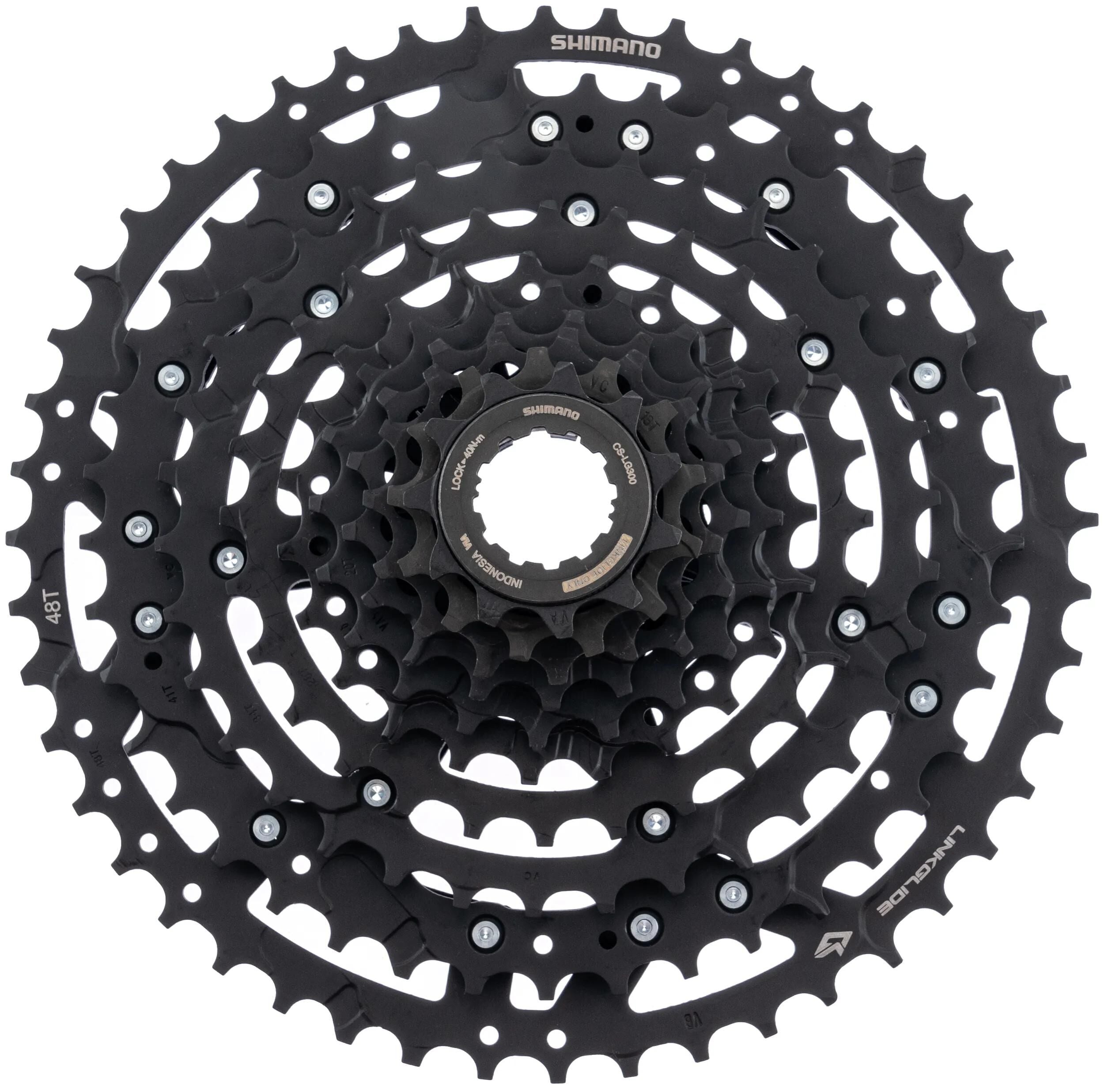 SHIMANO - SHIMANO kassette "cs-lg300-10" cas.sprocket shim.cs-lg 300 11-48t 10sp