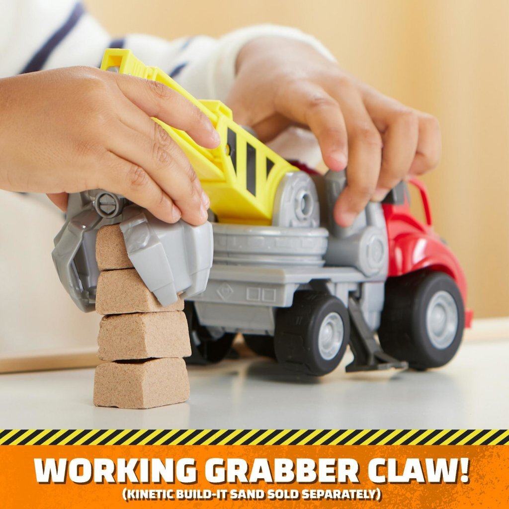 Rubble & Crew - Rubble & Crew - charger’s kraanwagen met speelfiguur en beweegbare onderdelen - paw patrol speelgoed