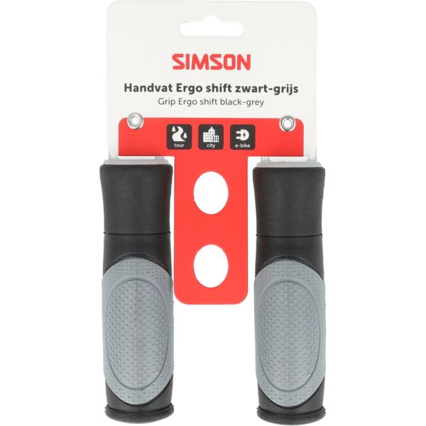 Simson - handvatten ergo shift zwart-grijs