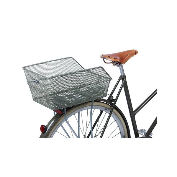 Basil Cento - panier à vélo - à l'arrière - vert olive