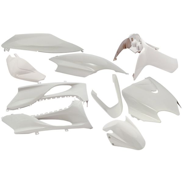 Edge - Plaatset 9-delig voor yamaha jog r/ mbk machg - metallic wit