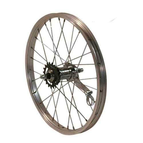 - Achterwiel 16 x 1.75" aluminium met Favorit remnaaf