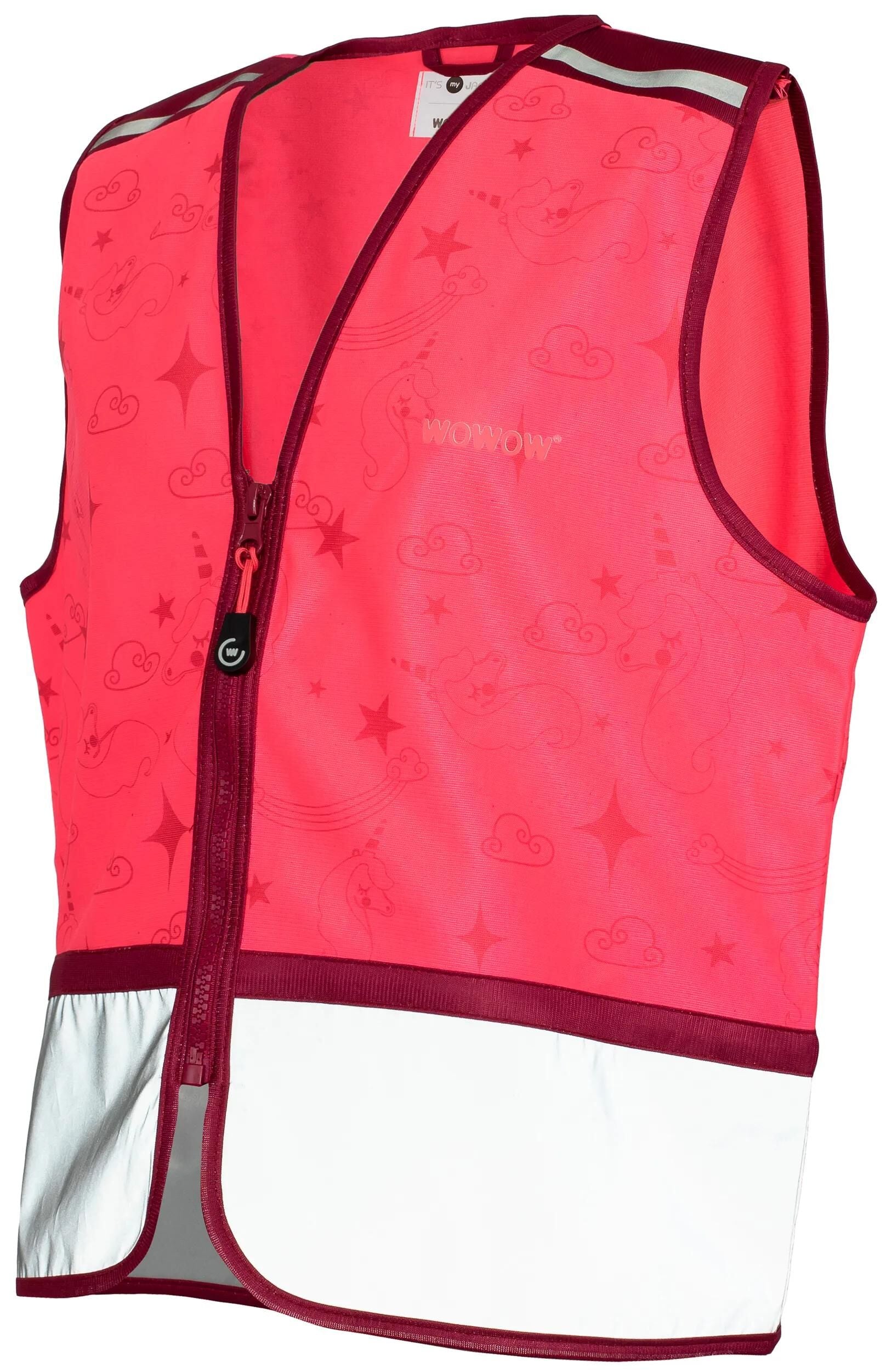 Wowow kinderweste zippy jacket pink reflective children zippy pink gr. l
