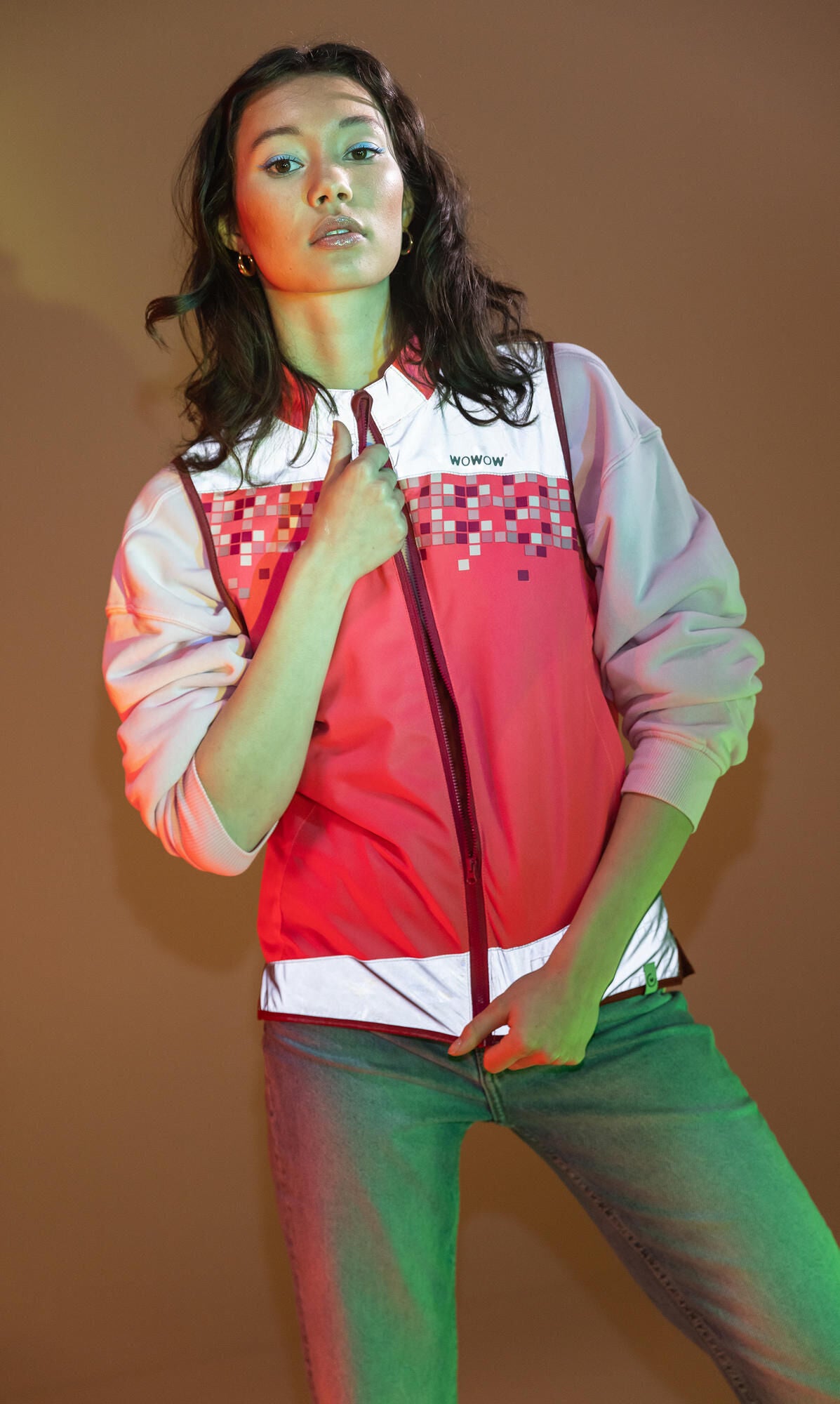 Wowow reflecterend vest amy jacket pink amy jacket amy pink gr.s