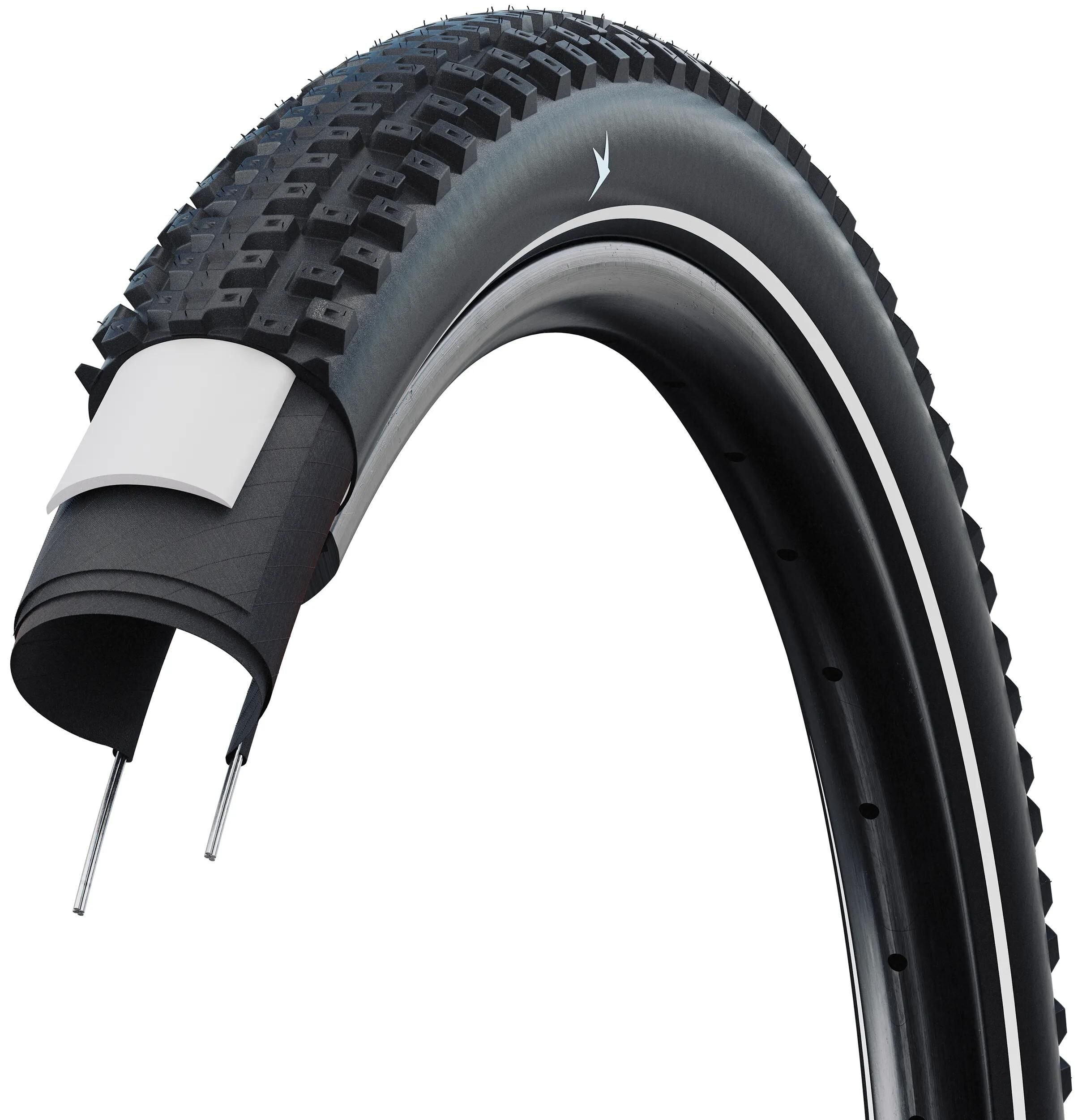 Schwalbe advancer hybrid - wired - sbc - punctureguard - 27.5x2.25 - black + reflex