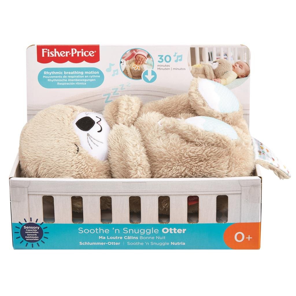 Mattel - Fisher-price bedtijd otter 30 cm - baby speelgoed - 0 tot 6 maanden - knuffel