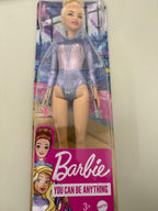 Mattel barbie ritmische gymnastiek pop blond + accessoires