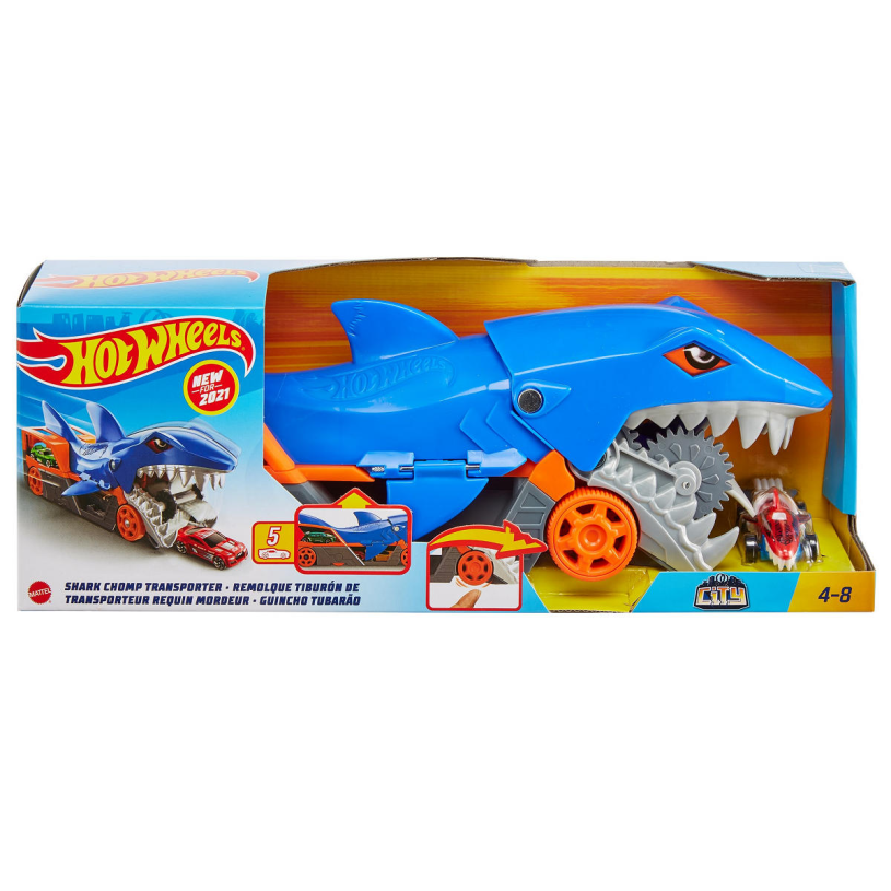 Hot wheels shark chomp transporter speelset