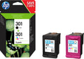 HP - HP 301 zw en kl actiepack n9j72ae