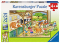 Ravensburger puzzel vrolijk boerderijleven- 2x24 stukjes - kinderpuzzel