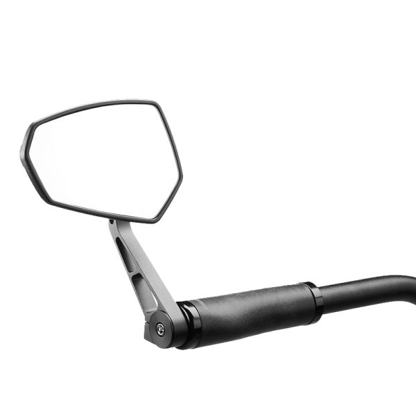 Ergotec - Ergotec Spiegel m-77 korte arm 120 x 80-55 mm aluminium - zwart gezandstraald (k approved)