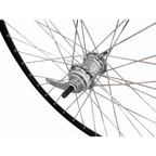 - Achterwiel 28 1/4inch - Favorit remnaaf - ZAC2000 velg (zwart/zilver)