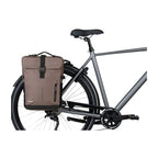 Basil dubbele fietstas move mik 30 liter 16 x 27 x 38 cm - bruin