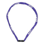 Axa slotketting rigid 120cm codeslot paars (kaart)