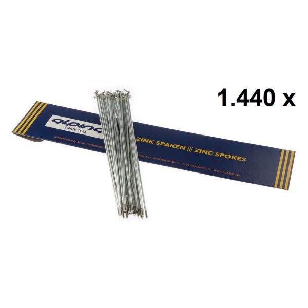 Alpina - Spaken 286-13 ø2.33mm fg2.6 verzinkt - zilver (1440 stuks)