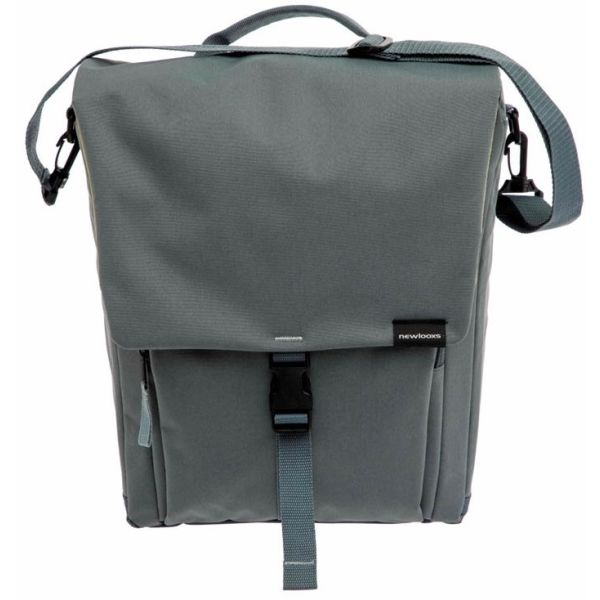 Burgers - New Looxs - Burgers - New Looxs Tas new looxs tulum enkel grijs/groen | 16l