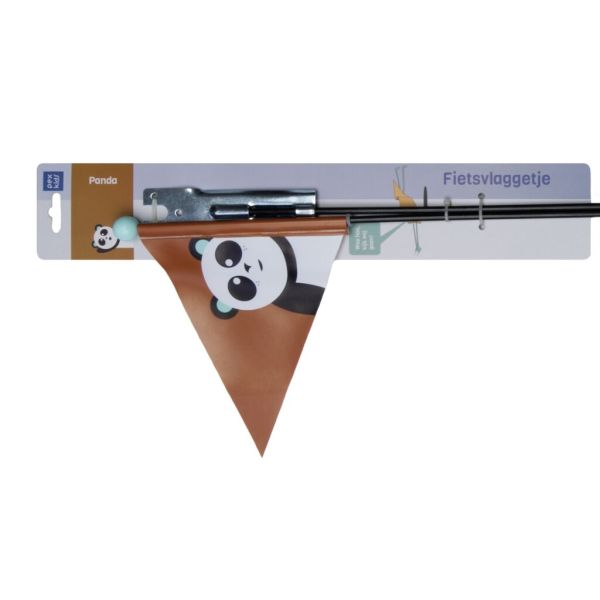 Drapeau de sécurité Pexkids Panda Braun avec un imprimé Panda