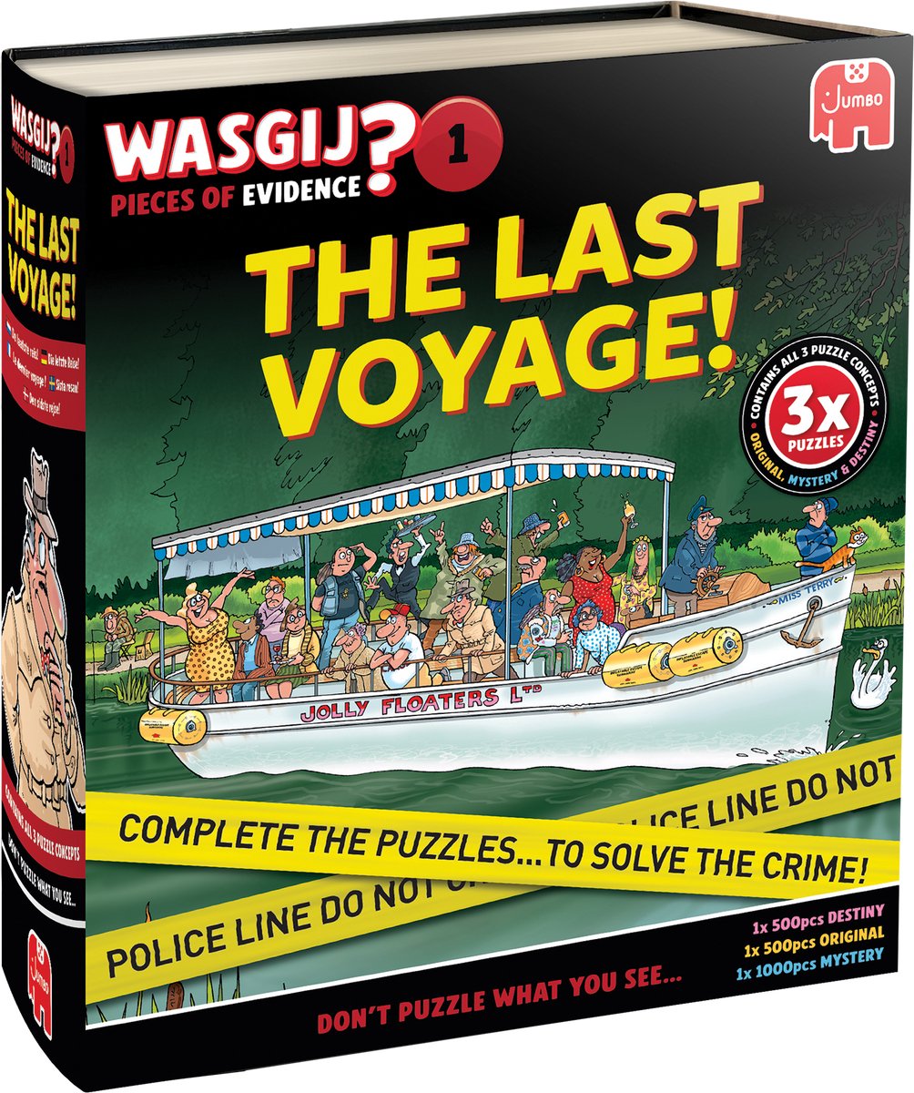 Wasgij - Wasgij pieces of evidence - the last voyage – unieke 3-in-1 puzzel met mysterie