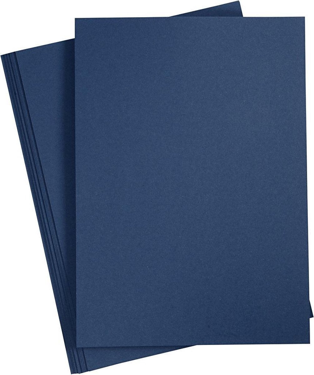 Creativ company karton blauw a4 220g, 10st.