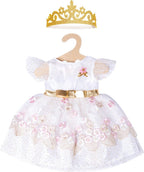 Heless poppenjurk prinses met kroon, 35-45 cm