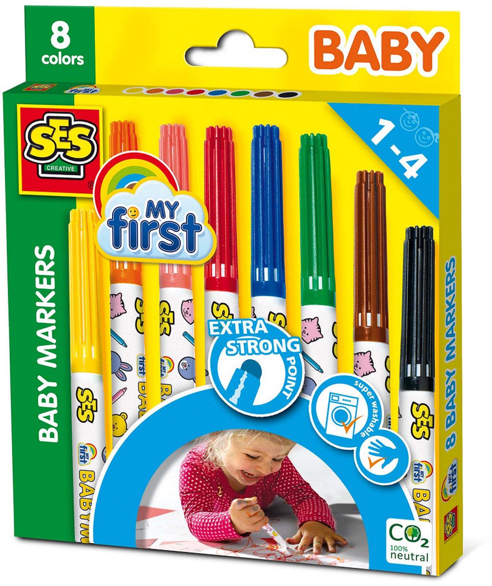 SES Creative - Creative Ses my first baby markers 8st.