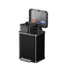 Hailo - Hailo 0622-260 öko duo plus m pedaalemmer 2x 9l zilver/zwart