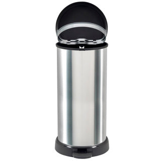 Curver - Curver decobin pedaalemmer ovaal 40l zilver/zwart