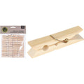 Basic wasknijpers bamboe set 24 stuks | 4 stuks