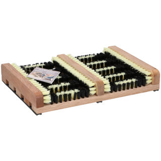 Basic - Basic Houten schoenen en laarzen voetveger met borstels 35x26x55 cm