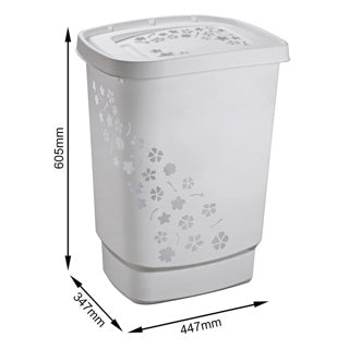 Rotho - Rotho flowers wasmand 55l grijs