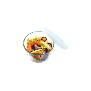 Pyrex - Pyrex cook and freeze ronde glazen vershoudschaal met deksel 1.1l