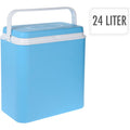 Basic koelbox 24l blauw wit