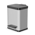 Hailo - Hailo öko duo plus m prullenbak - afvalscheider - 2 x 9 l - rvs