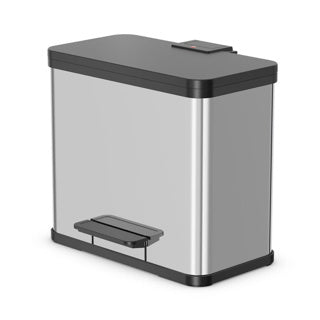 Hailo - Hailo öko duo plus l prullenbak - 17l + 9l - rvs