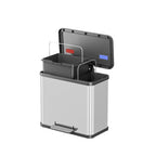 Hailo - Hailo öko duo plus l prullenbak - 17l + 9l - rvs