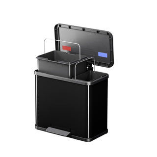 Hailo - Hailo 0630-260 oko duo plus l pedaalemmer 17+9l zwart