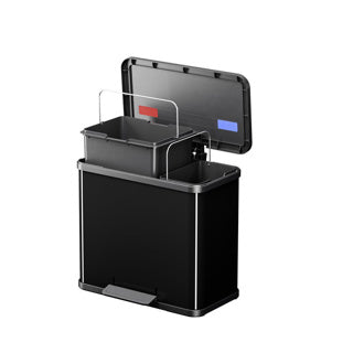 Hailo - Hailo öko trio plus prullenbak - 3 x 9l - zwart