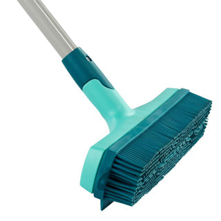 Leifheit suprabezem - rubberen bezemkop - click systeem - 30 cm veegbreedte