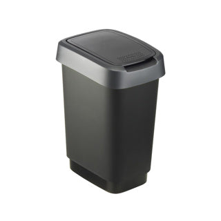 Rotho - Rotho twist afvalbak 10l zwart