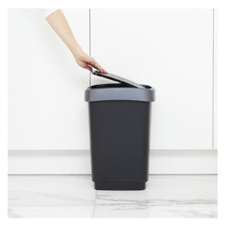 Rotho - Rotho twist afvalbak 10l zwart