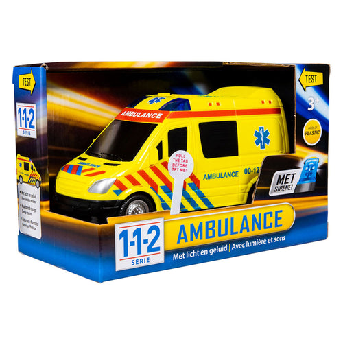 - 112 Rescue Racers Ambulance met Licht en Geluid