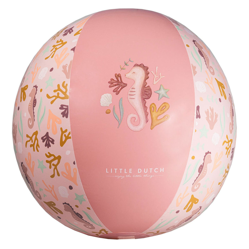 Little dutch ocean dreams strandbal roze, 35cm