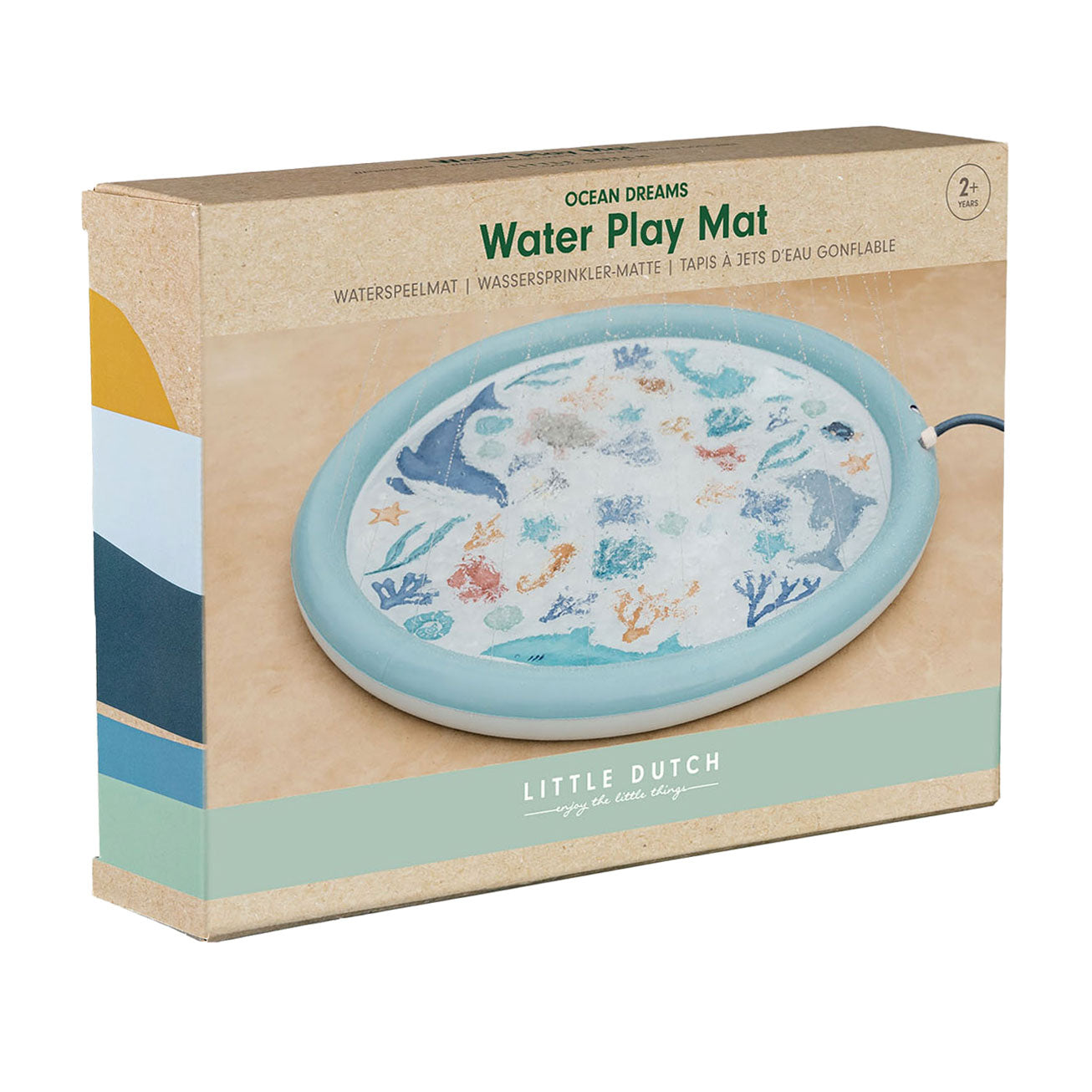 Little dutch ocean dreams waterspeelmat blauw, 150cm