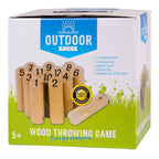 Outdoor play wood throw game